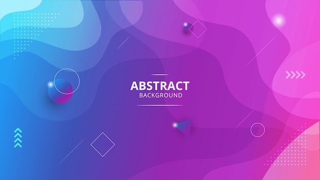 Gradient blue purple pink abstract background concept
