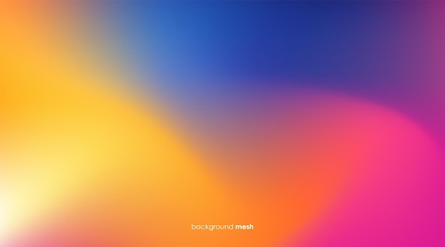 gradient blue yellow and purple mesh background