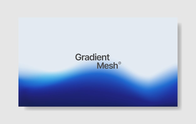 Vector gradient blur blue abstract background