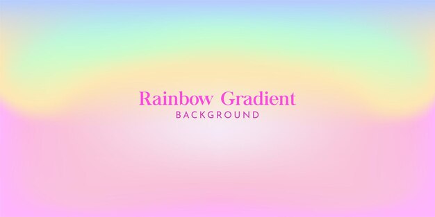 Gradient blurred background with pastel rainbow color