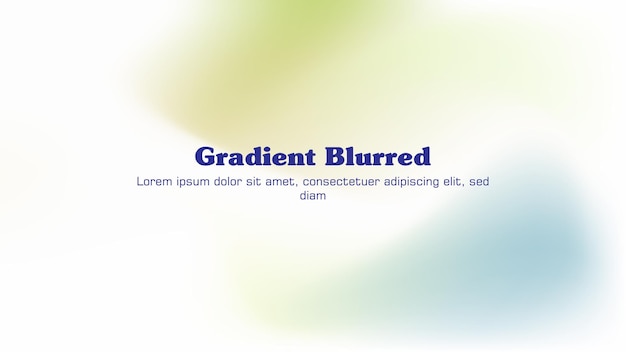 Gradient Blurred Background