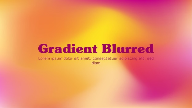 Gradient blurred background