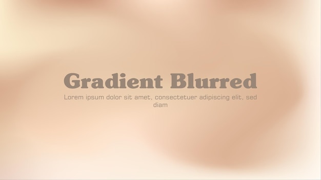 Vector gradient blurred