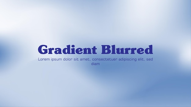 Vector gradient blurred