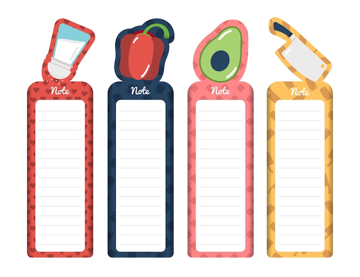 Vector gradient bookmark illustration