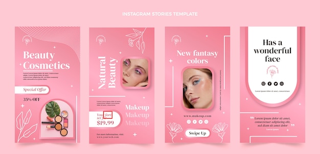 Gradient boutique instagram stories collection