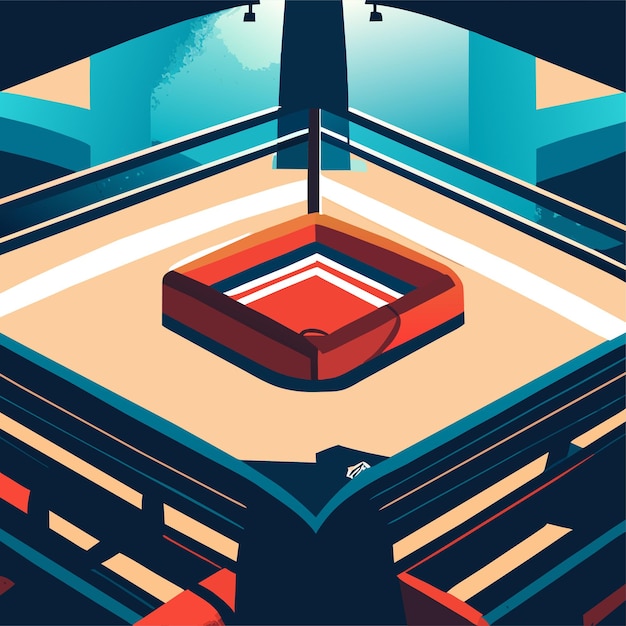 Gradient boxing ring background