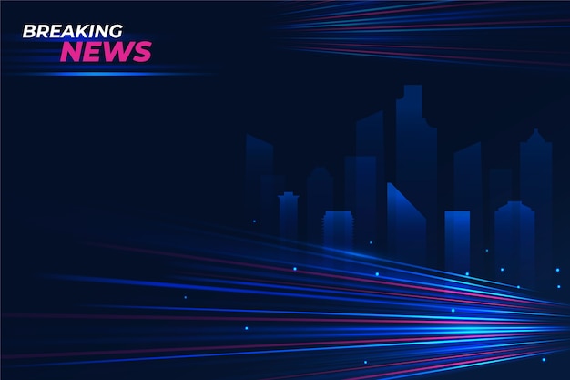 Vector gradient breaking news background