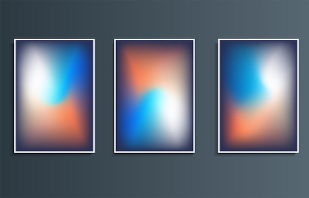 Gradient brush wallpaper background set design