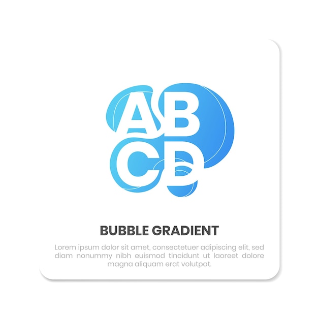 gradient bubbles for banners and posters