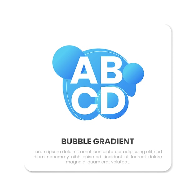 Gradient bubbles for banners and posters