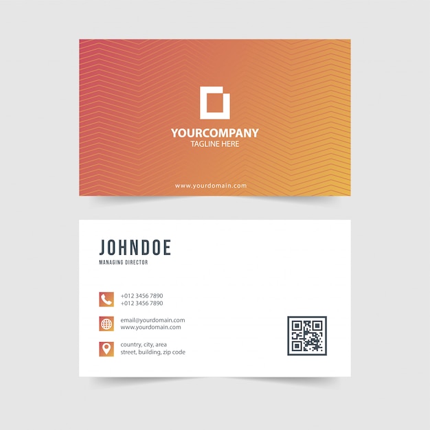 gradient business card vector collection 