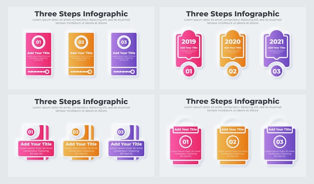 Vector gradient business or education based infographic template for presentation