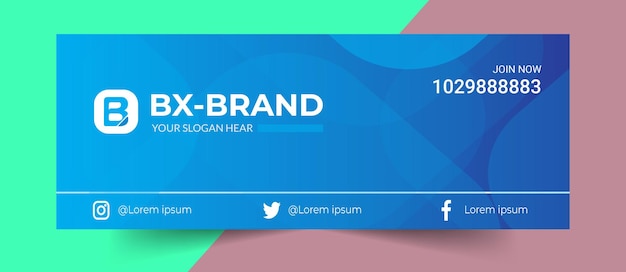 Vector gradient business horizontal banner