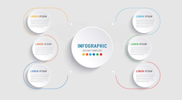 그라데이션 비즈니스 infographic 템플릿