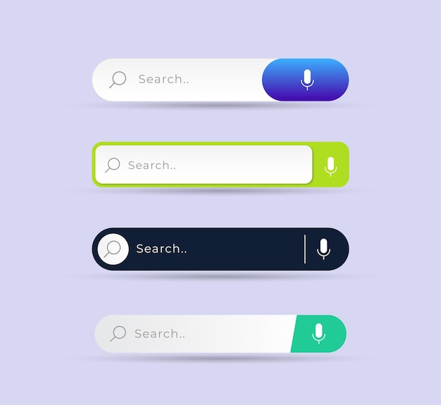 gradient button collection for social media application
