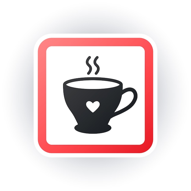 Logo della segnaletica del caffè sfumato