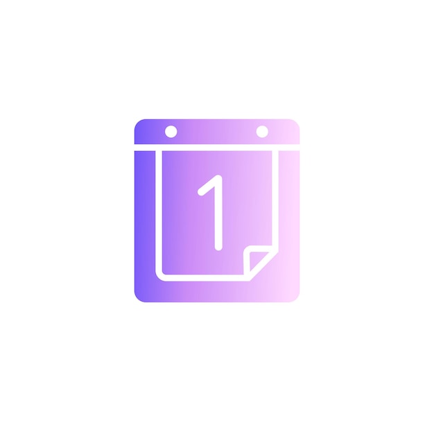 Vector gradient calendar icon