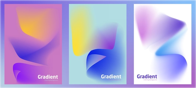 Vector gradient calming color background