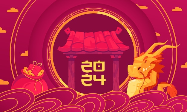 chinese new year composition