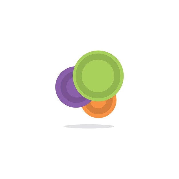 Логотип градиентного круга