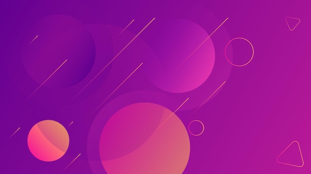 Gradient circular shape geometric background