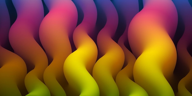 Gradient color 3D fluid shape vector abstract background, dynamic dimensional design element in motion, trendy modern style.