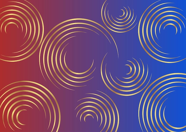 Gradient Color Background with Golden Circle Design