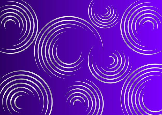 Vector gradient color background with silver circle design