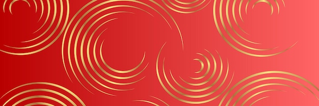 골든 서클 디자인과 함께 그라디언트 컬러 배너 배경
