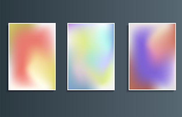 Vector gradient color blurred background vector design