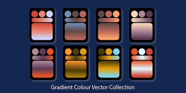 GRADIENT COLOR COLLECTION VECTOR