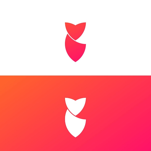 Gradient color logo design