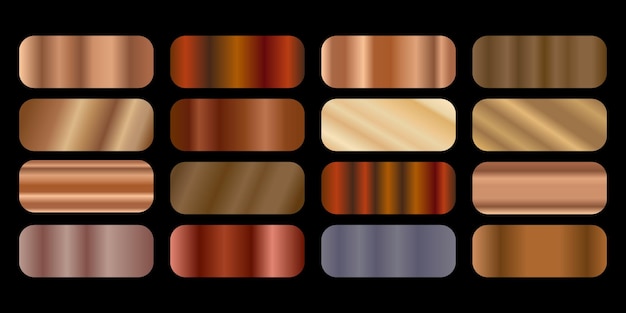 Vector gradient color palate