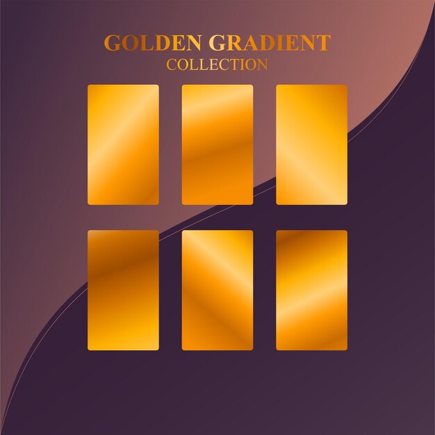 gradient color palette with vector elements