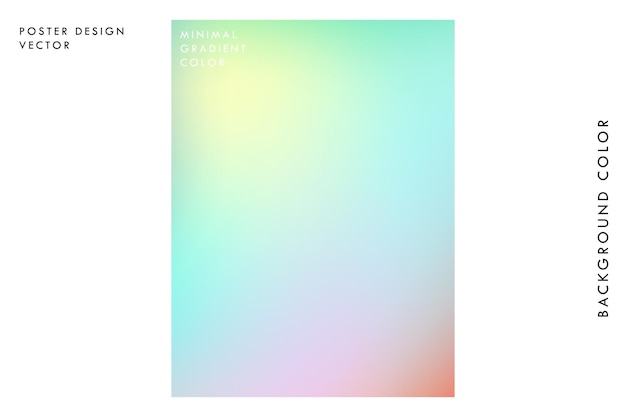 Gradient color poster template