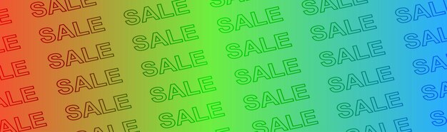 Vector gradient color sale banner background design vector illustration