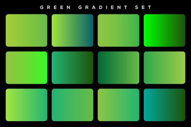 Vector gradient color set