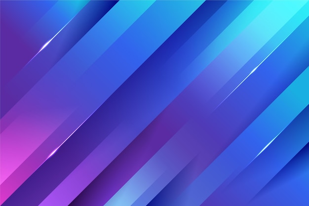 Vector gradient colored dynamic lines background