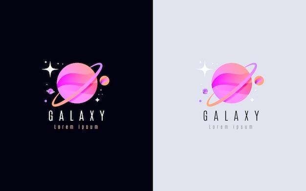 Gradient colored galaxy logo