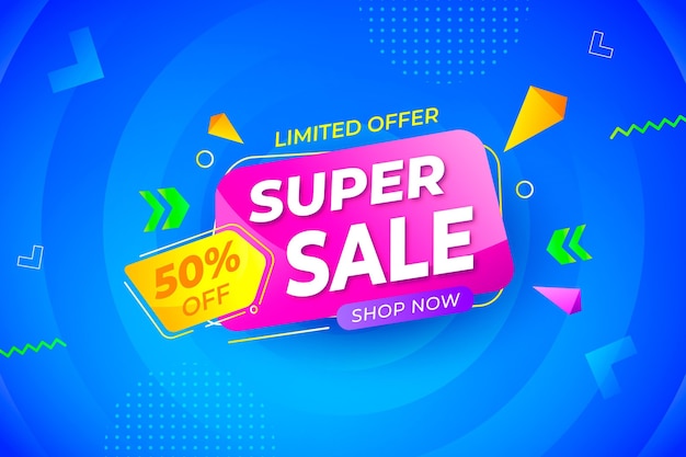 gradient colored sale background