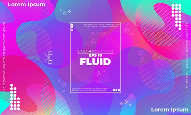 Gradient Colorful Abstract Background Fluid Liquid