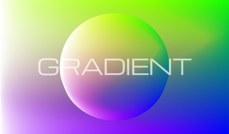 Vector gradient colorful background