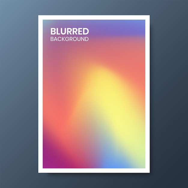 Gradient colorful cover background