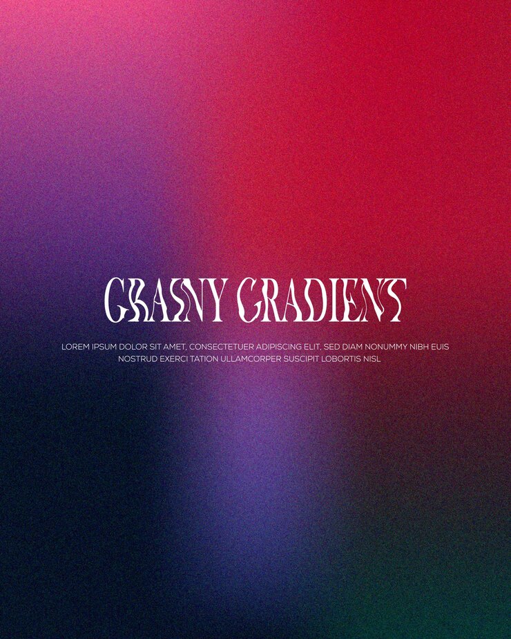 Vector gradient colorful gradient grainy background