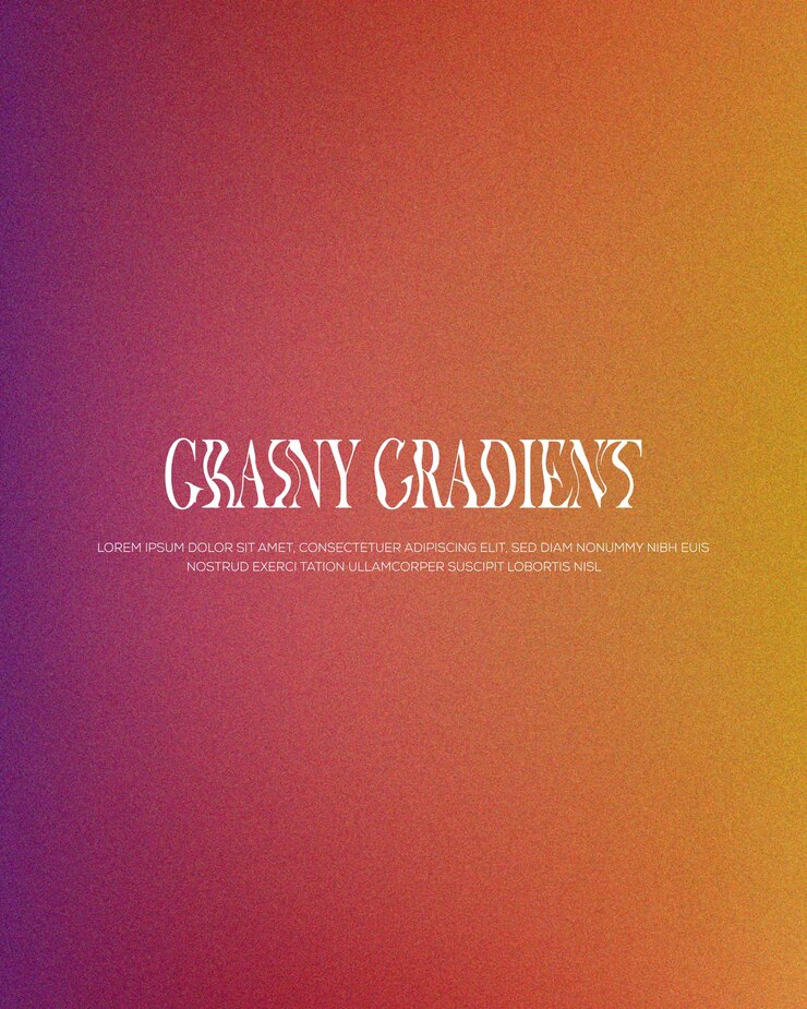 Vector gradient colorful gradient grainy background