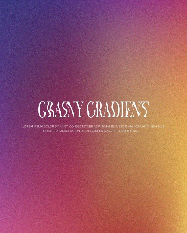 Vector gradient colorful gradient grainy background