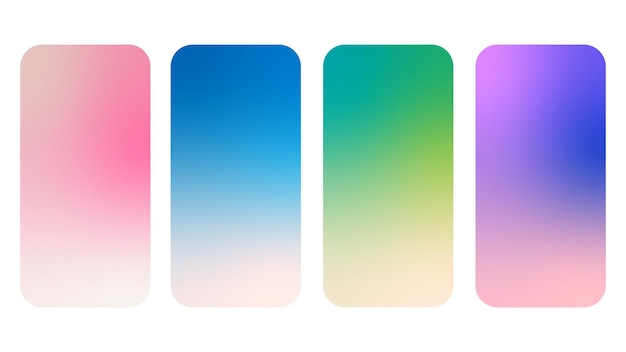 Vector gradient colors phone background