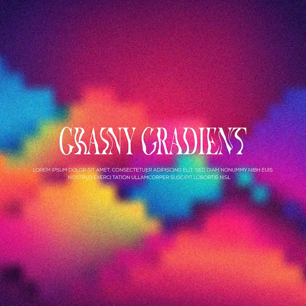 Vector gradient colourful gradient grainy backgroun