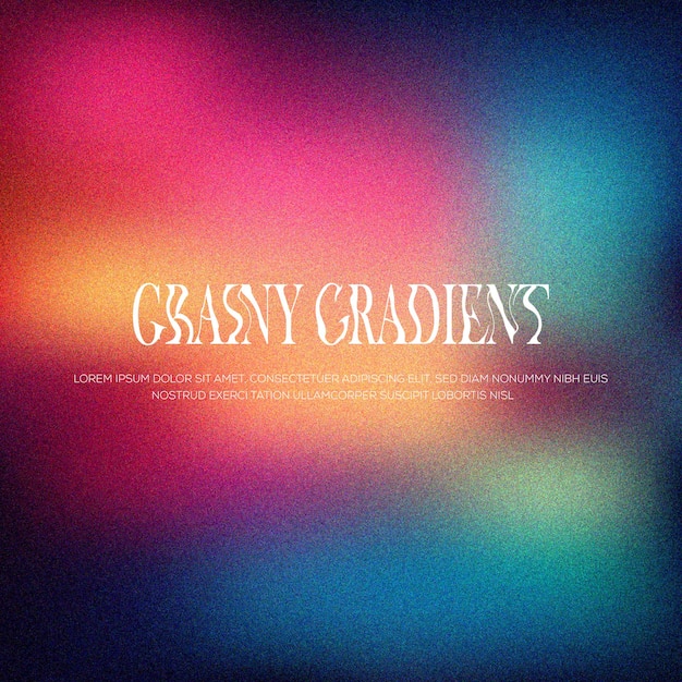 Vector gradient colourful gradient grainy background